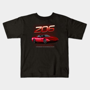 Corvette z06 Red C5 Kids T-Shirt